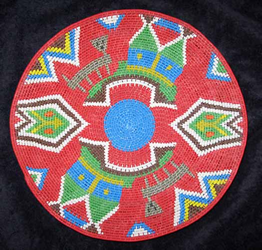 Hunter Shield African Zulu Telephone Wire Basket/Plate  